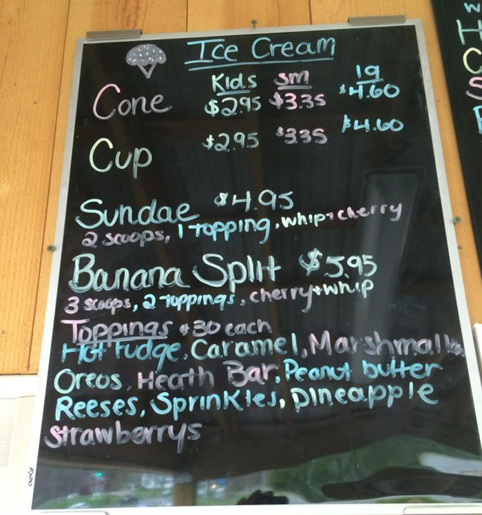 Get your favorite ice cream cones and sundaes at Fritz's Snack Bar in Oxford, CT