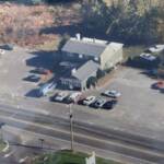 An aerial picture of our building oh so many years ago.