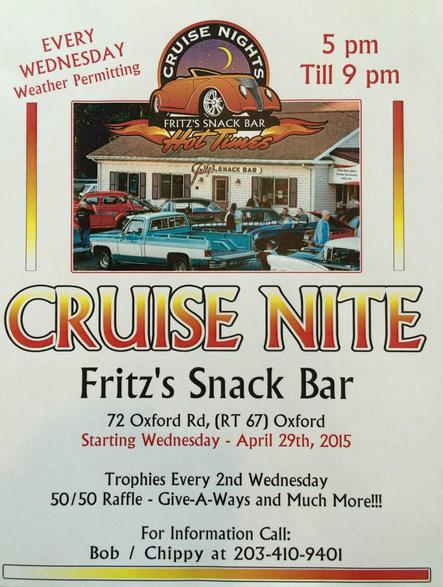 Join us for Frits's cruise night every Wednesday all summer!